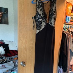 Long black formal dress